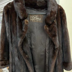 Black Magic Real Mink Coat